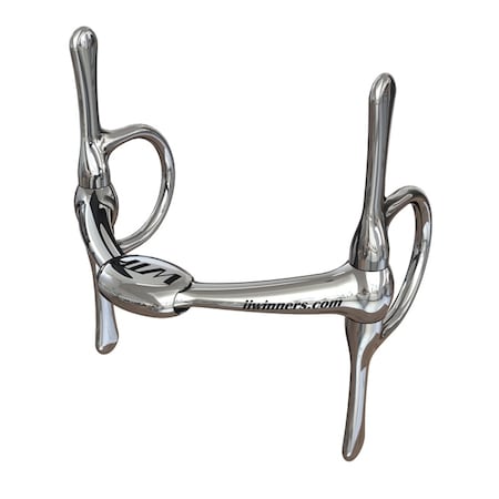 Winning Tongue Plate WTP (Winning Tongue Plate) Full Cheek Bit with Normal Plate 4-1/2" 3467-4-1/2